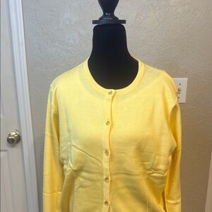 Yellow Women's Sweater Set